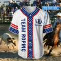 Personalized Name Rodeo Baseball Shirt Team Roping Ver 1