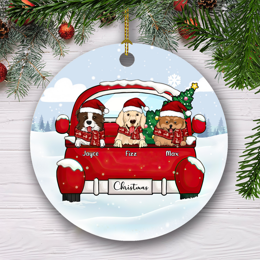 Customized Ornament Christmas Gift For Dog Lover Home Decor