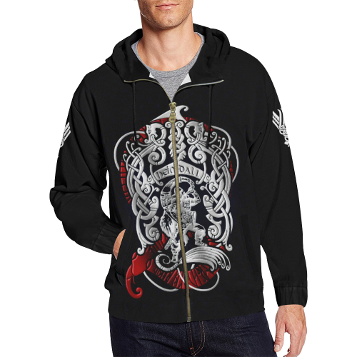 Viking Zipper Hoodie - Heimdall Son Of Odin A7 - Amaze Style™-FULL ZIPPER HOODIES