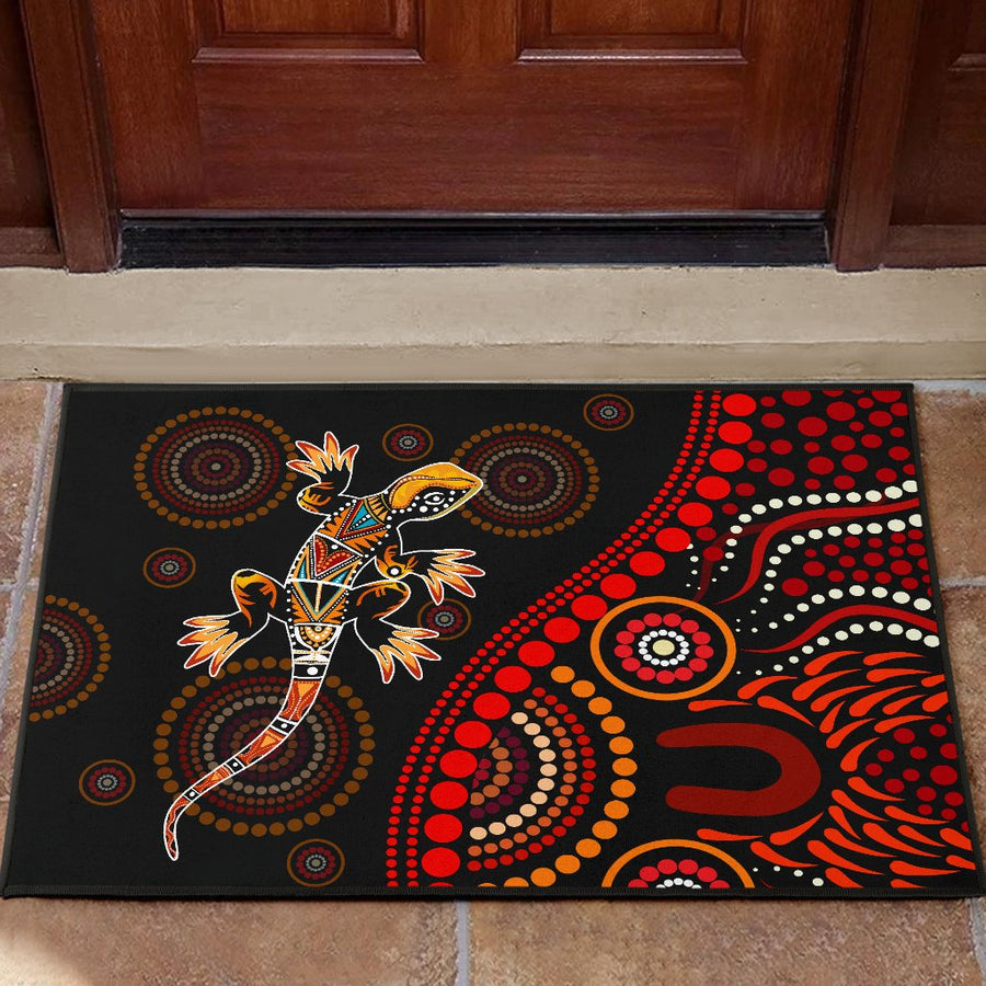 Aboriginal Decors Australian Gifts Lizard Sun Style Door Mat
