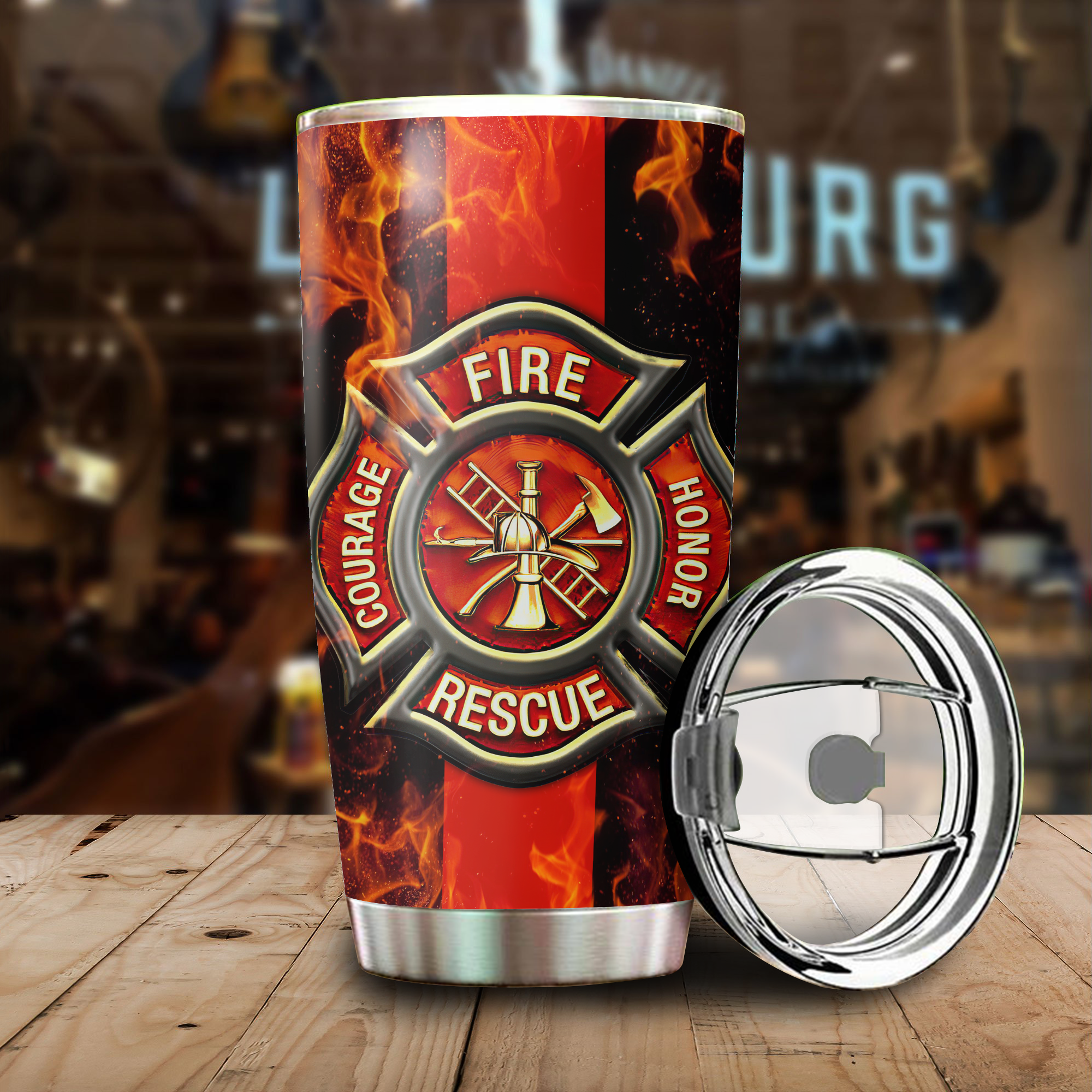 Firefighter Tumbler Knows More Than She Says Special Gift For Wife Mom Friend Girl Friend