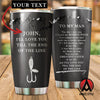 Personalization I'll love you till the end of the line Fishing Gift stainless steel tumbler HC28102 - Amaze Style™-Tumbler