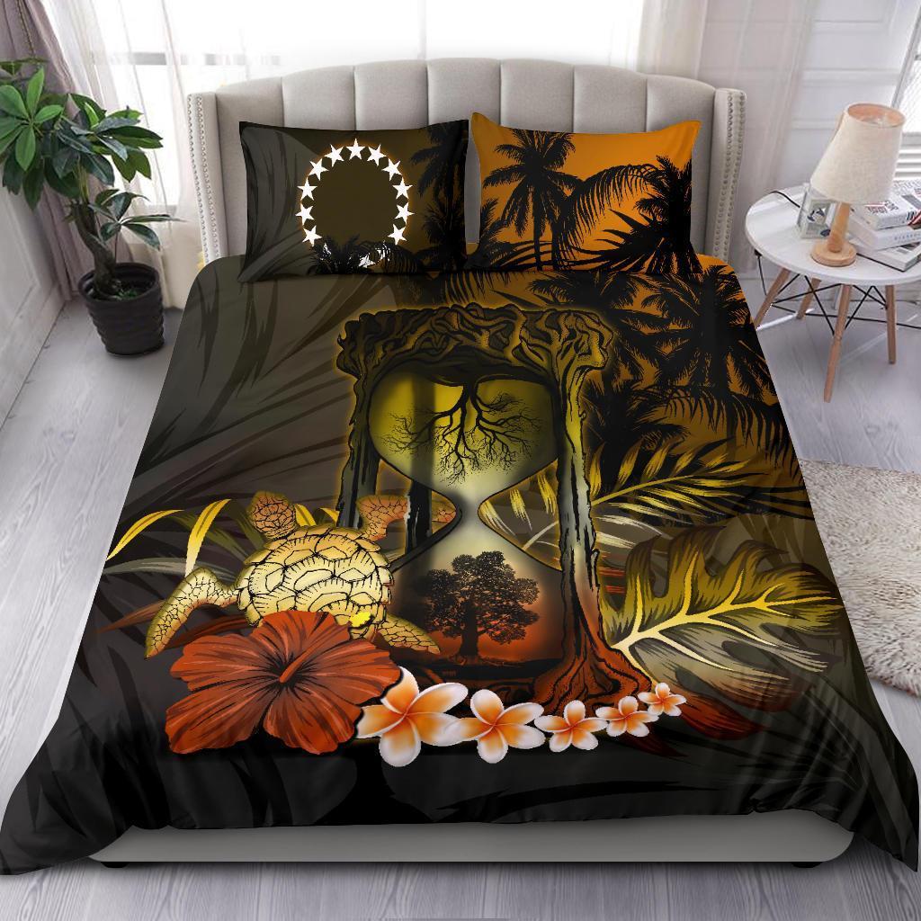 Cook Islands Tree Of Life Hourglass Bedding Set