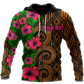 Amazing Polynesian Tribal Pattern Customize 3D All Over Printed Unisex Hoodie