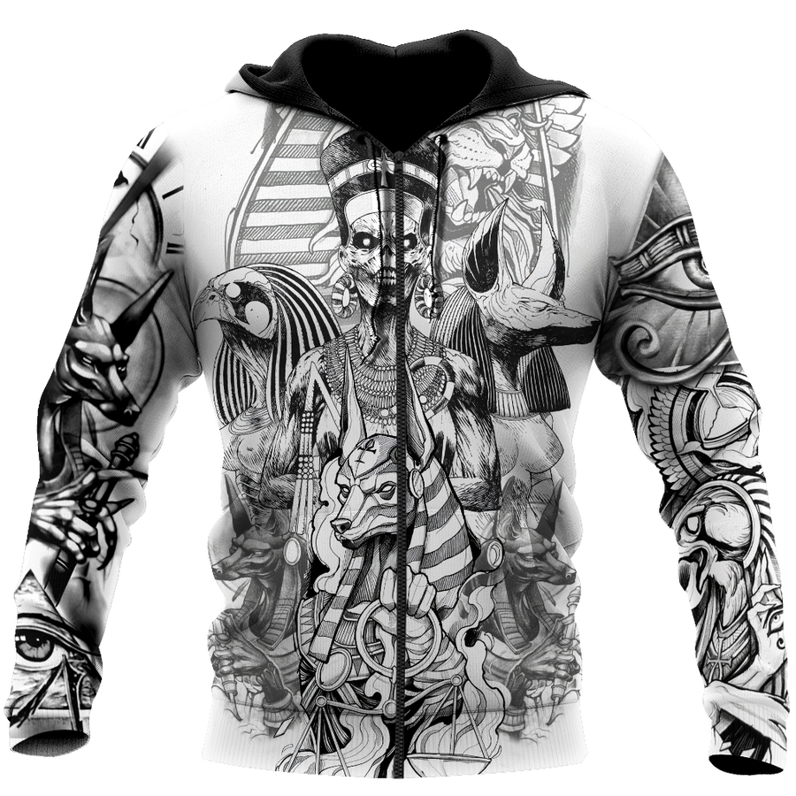 3D God of Egypt Tattoo Over Printed Shirt for Men and Women