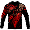 Amazing Fiji Polynesian Tattoo Unisex Deluxe Hoodie ML