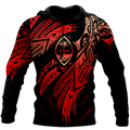 Amazing Guam Polynesian 3D Tattoo Unisex Deluxe Hoodie ML