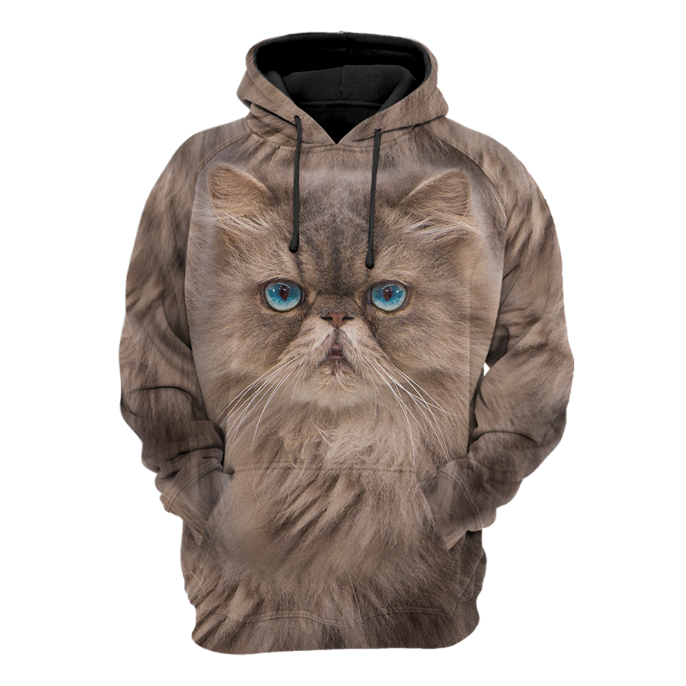 Persians Cat Face Hair Premium Hoodie Sweatshirt Cover