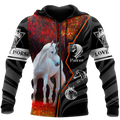 Beautiful Horse 3D All Over Printed shirt for Men and Women Pi040103-Apparel-MP-Zipped Hoodie-S-Vibe Cosy™