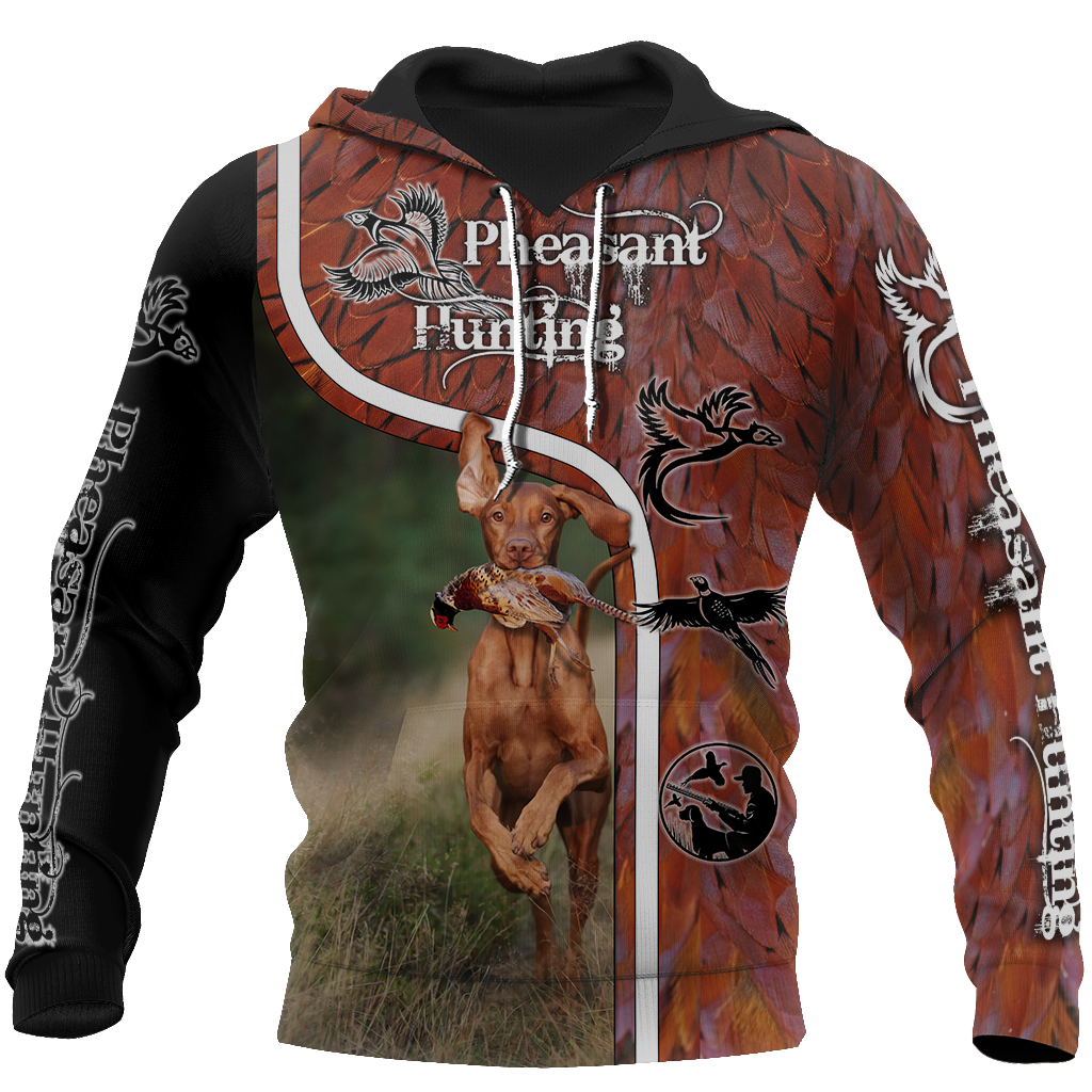 Pheasant Vizsla Hunting 3D All Over Printed Shirts For Men And Women JJ110202 - Amaze Style™-Apparel