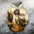 3D All Over Print Hunting Dog Duck Hoodie - Amaze Style™-Apparel
