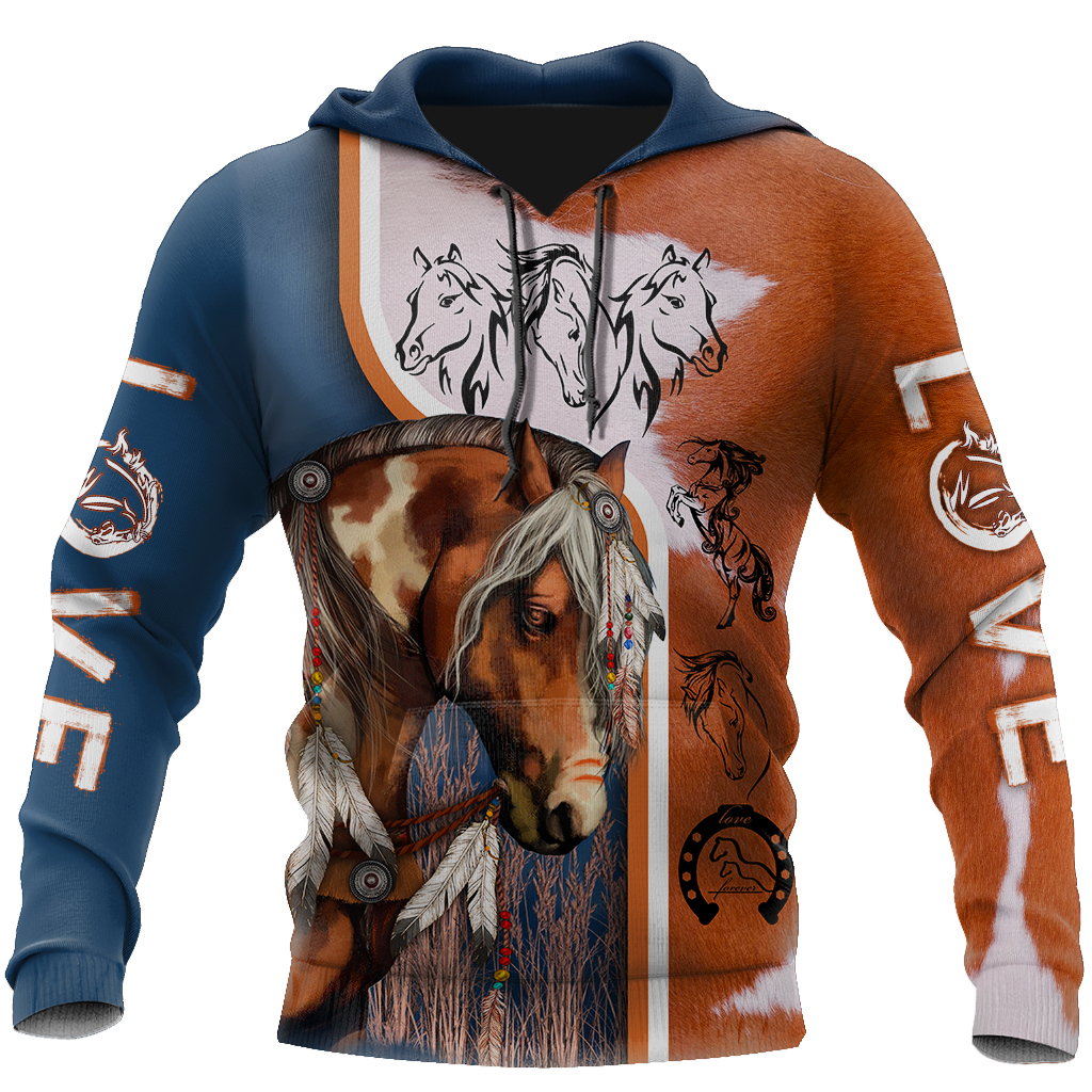 Love Horse 3D All Over Printed Shirts For Men And Women TR2404207 - Amaze Style™-Apparel
