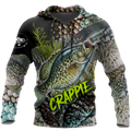 Crappie Fishing on skin 3D all over shirts for men and women TR061201 - Amaze Style™-Apparel