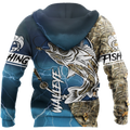 HC Walleye fishing gear shirt blue TR191102 - Amaze Style™-Apparel
