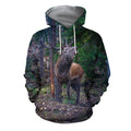 3D All Over Printed Deer T-shirt Hoodie-Apparel-6teenth World-Hoodie-S-Vibe Cosy™