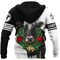 Dairy Cattle Mery Christmas 3D All Over Printed Shirts For Men And Woman
