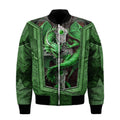 Tmarc Tee Dungeons and Dragons Green Armor 3D All Over Printed Winter Shirts