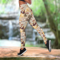 Edible mushroom Pattern combo tanktop legging for women