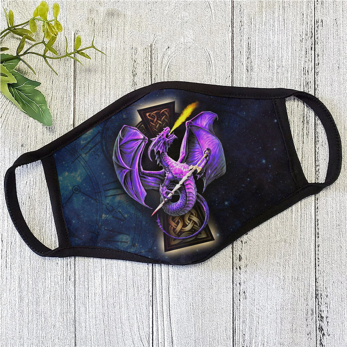 Dragon Mask Purple Dragon Polyblend Face Mask HG
