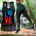 Love Black Queen African Culture Legging & Tank top ML240603-Apparel-ML-S-S-Vibe Cosy™