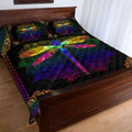 Dragonfly Colorful Mandala Quilt Bedding Set MP110401