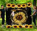 Awesome Cow and Sunflower Quilt VP14112008