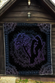 Premium All Over Printed Purple Mandala Arborist Logger Lumberjack Quilt MEI