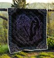 Premium All Over Printed Purple Mandala Arborist Logger Lumberjack Quilt MEI