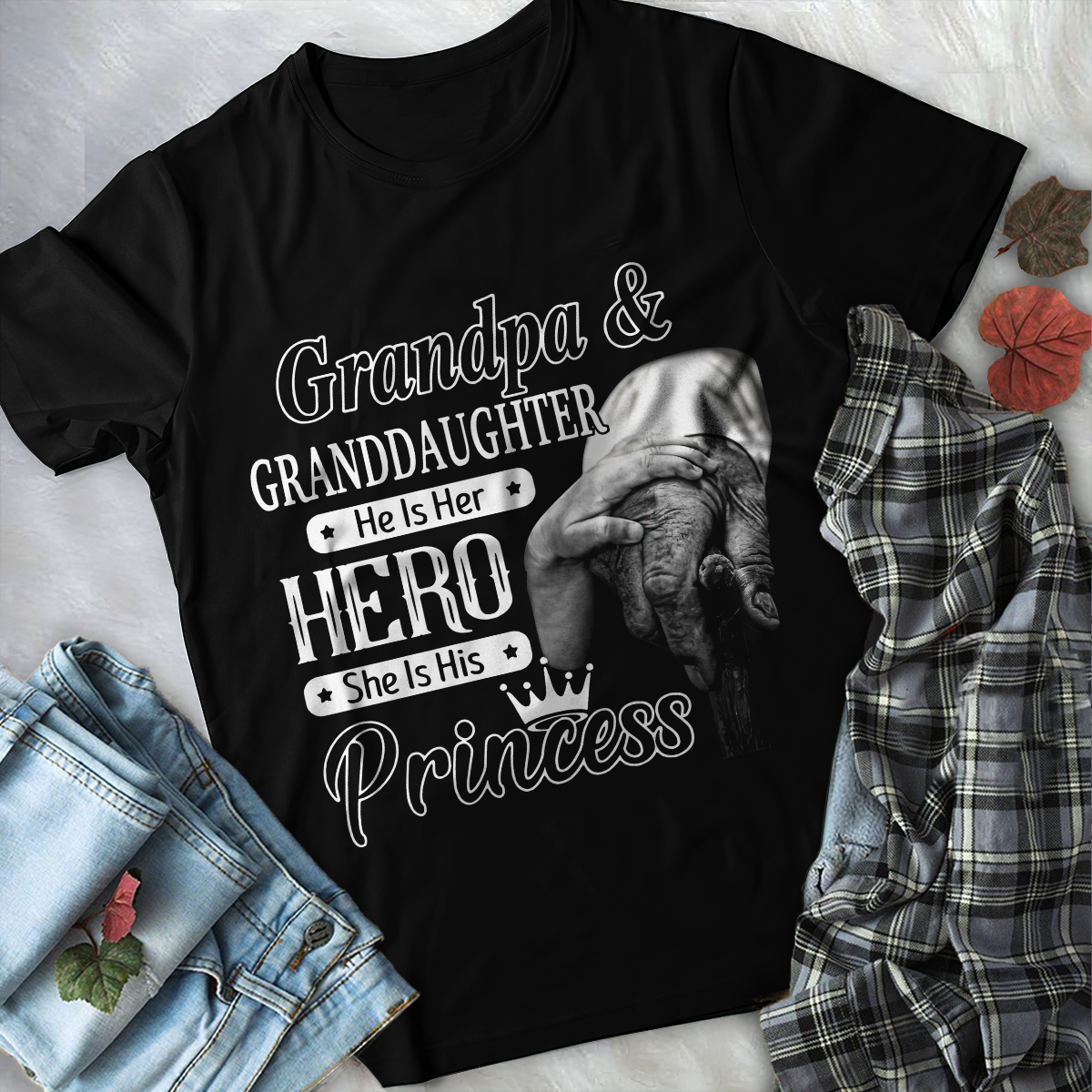 Grandpa Is My Hero T-Shirt PL