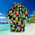 Parrots pineapples Hibiscus Tropical Hawaii Shirt