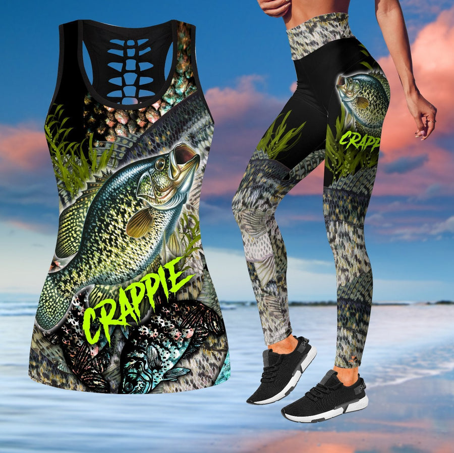 Crappie Fishing on skin Beautiful Camo Combo Tank + Legging TR210302 - Amaze Style™-Apparel