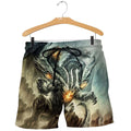 3D Tattoo and Dungeon Dragon Hoodie T Shirt For Men and Women NM050938-Apparel-NM-Shorts-S-Vibe Cosy™