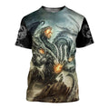 3D Tattoo and Dungeon Dragon Hoodie T Shirt For Men and Women NM050938-Apparel-NM-T-Shirt-S-Vibe Cosy™