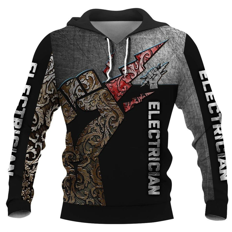 Electrician & Lineman Hoodie T Shirt Sweatshirt For Men and Women NM220308-Apparel-NM-Hoodie-S-Vibe Cosy™