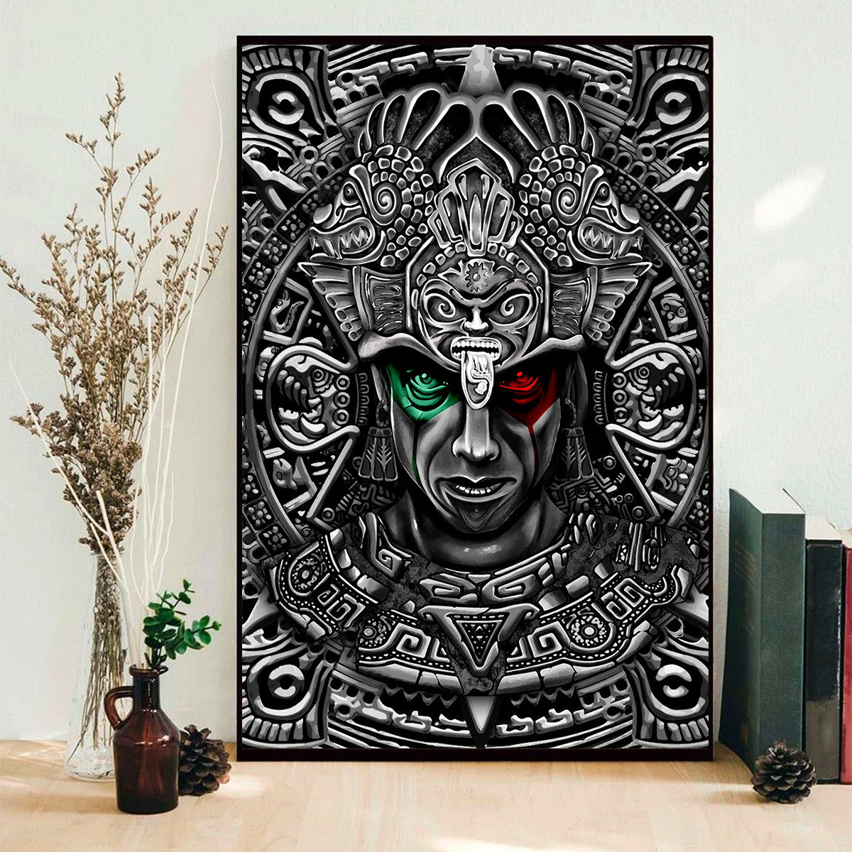 Aztec Art 3D All Over Printed Poster Vertical