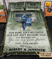 Personalized Camping Our Home Ain't No Castle Customized Quilt Bedding TA