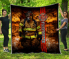 Brave Firefighter Quilt Blanket TNA10132003