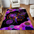 Aboriginal Naidoc Week 2021 Purple Turtle Lizard 3D print Rug