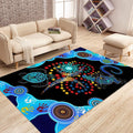 Aboriginal Naidoc Week 2021 Blue Turtle Lizard 3D print Rug TR13032105