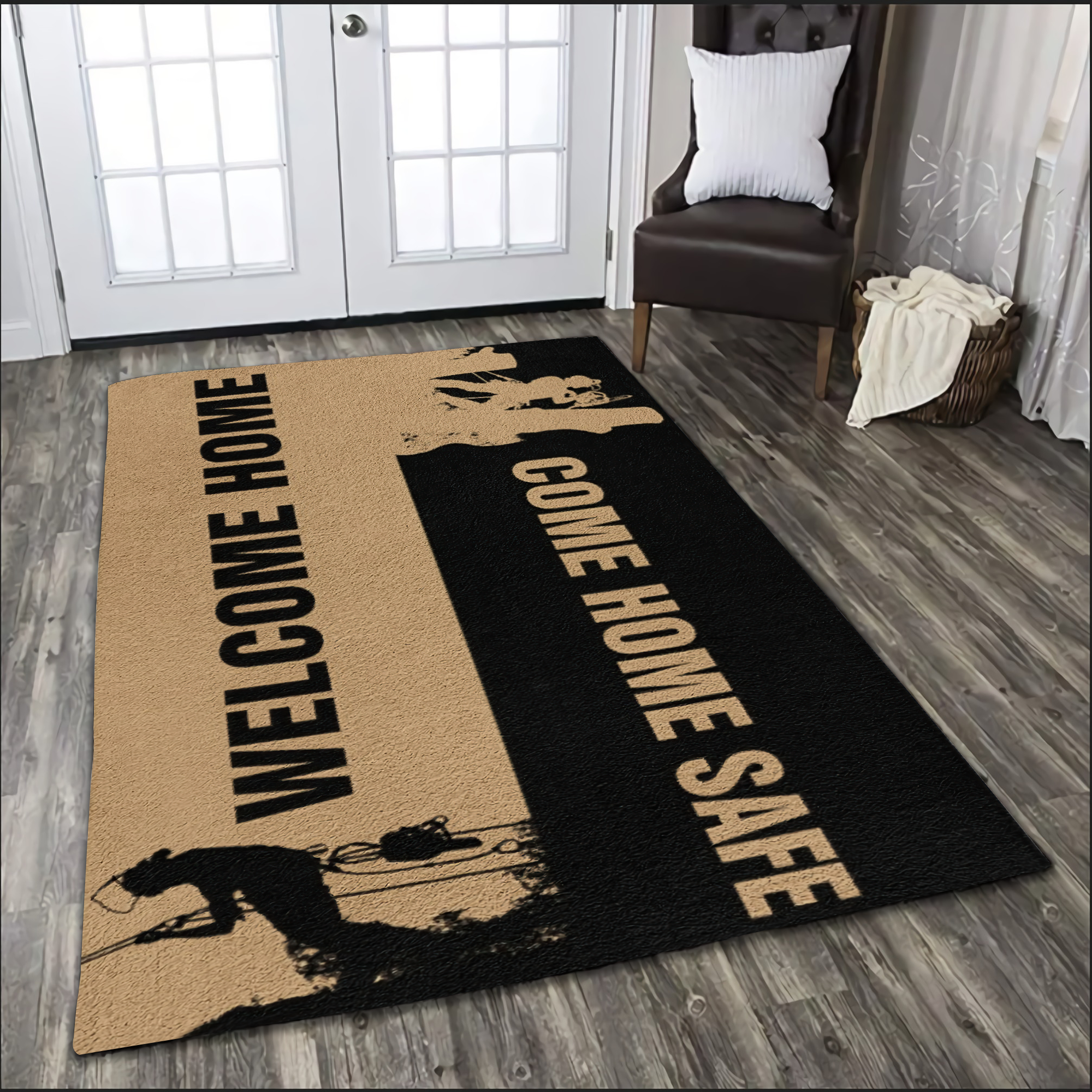 Premium All Over Printed Arborist Logger Lumberjack Rug MEI