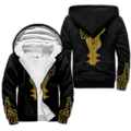 African Golden Dashiki Pattern 3D Over Printed Unisex Deluxe Hoodie ML