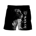 Love Black Cat Tattoo black 3D all over shirts for men and women