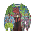 3D All Over Printed Chicken Art Shirts and Shorts-Apparel-6teenth World-Sweatshirt-S-Vibe Cosy™