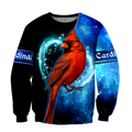 Cardinal Birds Blue Color shirts dress shorts for men and women