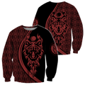 Tattoo Wolf Hoodie T Shirt For Men and Women HAC080606-NM-Apparel-NM-Sweatshirts-S-Vibe Cosy™