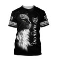 Love Black Cat Tattoo black 3D all over shirts for men and women