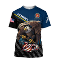 US Veteran Marine Corps 3d all over printed shirts for men and women Proud Military