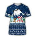 HC Christmas Santa Fishing YOLO - Blue TR131102 - Amaze Style™-Apparel