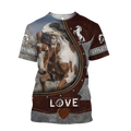 Love Beautiful Horse 3D All Over Printed Shirts For Men And Women TR2505203S-Apparel-MP-T-Shirt-S-Vibe Cosy™