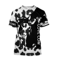 Love Cow 3D All Over Printed Shirts For Men And Woman